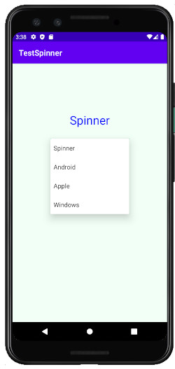 as413k m31 - [Android] プルダウンで項目選択できるSpinnerをアプリに設定する