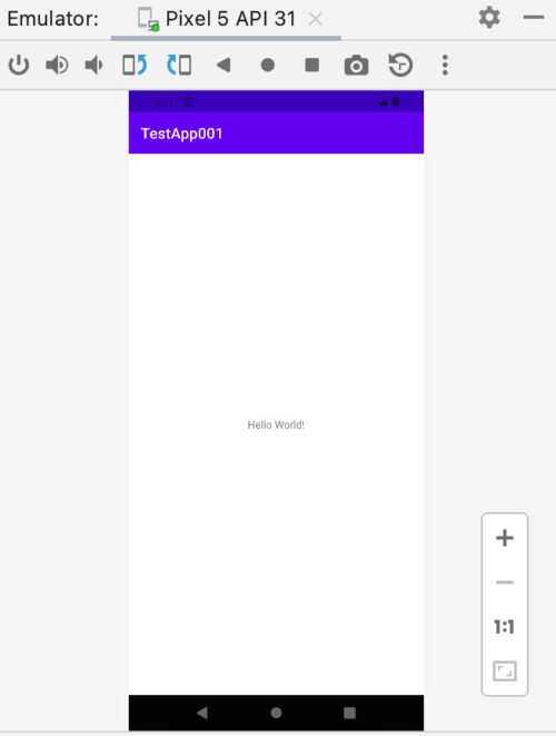 Android 簡単なhello Worldアプリをandroid Studioで作成