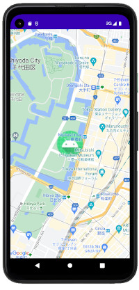 x13.4 gmap 15 - [Android & Kotlin] Google Map ズームとピンをアイコン画像に変更