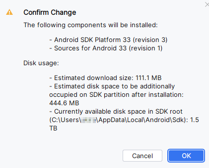 as2023.1.1 13b - [Android] Android Studio をインストールする手順（Windows）