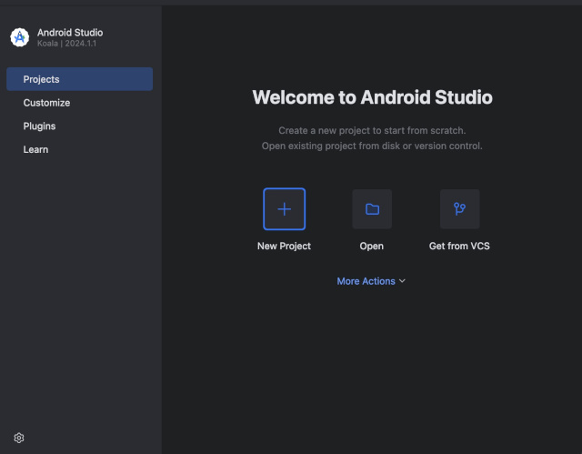 as2024.1m 08 - [Android] Android Studio をMacにインストールする