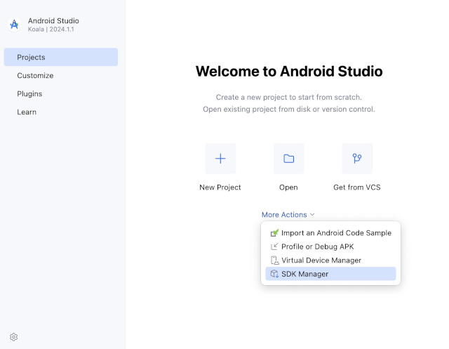 as2024.1m 10 - [Android] Android Studio をMacにインストールする