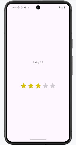 as2024.1ratebar 01 - [Android & Kotlin] RatingBar で評価の星を増減させる
