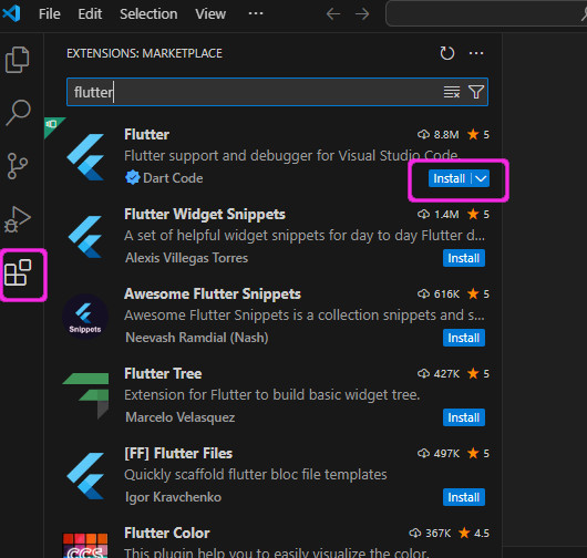 flutter vsc 01 - [Flutter] VSCode をエディターとして使う環境構築