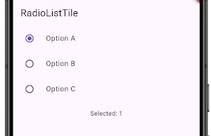 flutter radio 02 - [Flutter] Radio グループから１つ選択するWidget